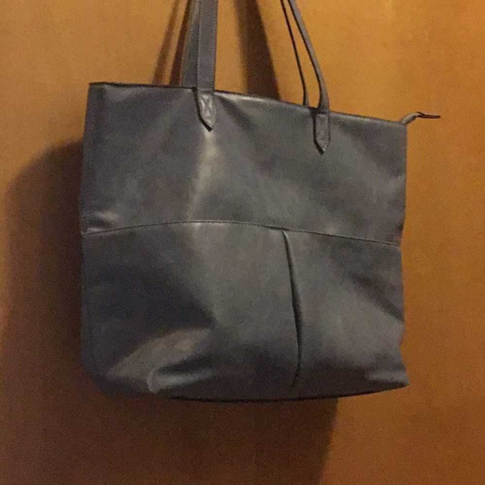 Beautiful blue tote bag